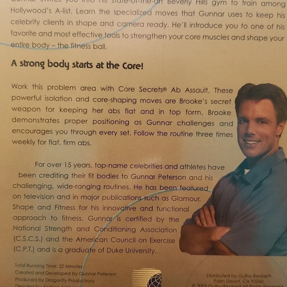 Nwot Unopened Exercise DVD: Ab Assault Brooke Burke Gunner Peterson - Picture 4 of 8